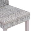 vidaXL Dining Chair 2 pcs White Wash 45 x 54 x 93 cm