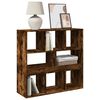 vidaXL Book Cabinet/Room Divider Smoked Oak 100x33x94.5 cm