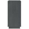 vidaXL Book Cabinet Grey 40x35x71 cm Solid Pinewood