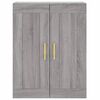 vidaXL Highboard Grey Sonoma 69.5x34x180 cm Engineered Wood