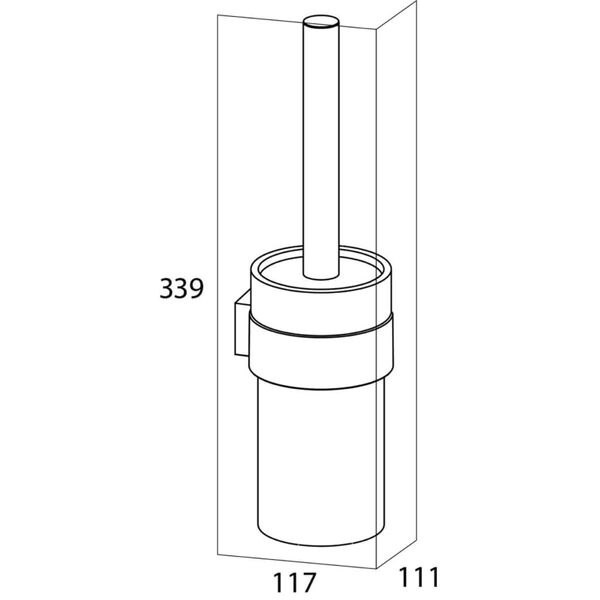 Tiger Toilet Brush and Holder Nomad Black 249930746