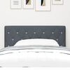vidaXL Headboard with Headboard Dark Grey 90 cm Faux Leather