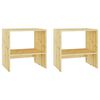 vidaXL Bedside Cabinets 2 pcs 40x30.5x40 cm Solid firwood