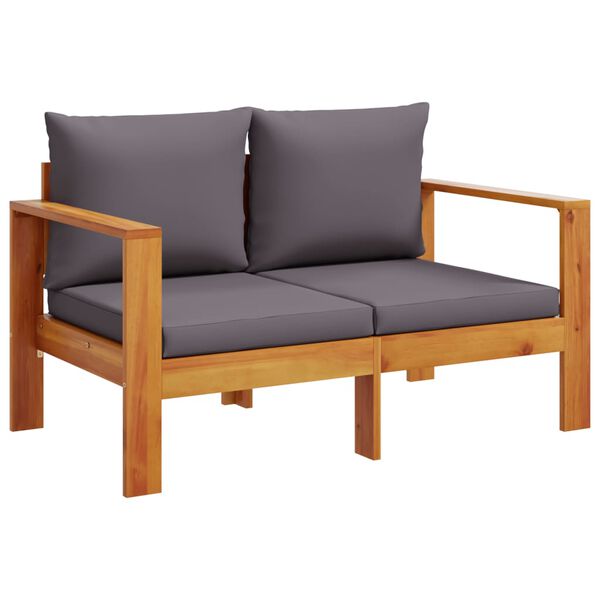 vidaXL 4 Piece Garden Sofa Set with Cushions Solid Wood Acacia