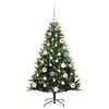 vidaXL Artificial Hinged Christmas Tree 150 LEDs Green 120 cm