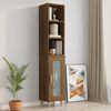 vidaXL Wall Cabinet Brown Oak 32.5x34.5x90 cm Engineered Wood
