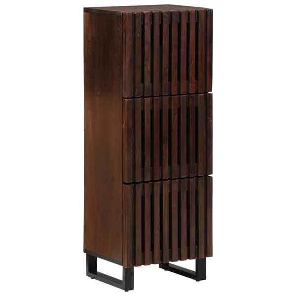 vidaXL Highboard Brown 40x34x110 cm Solid Wood Mango