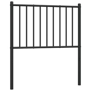 vidaXL Metal Replace Headboard Black 75 cm