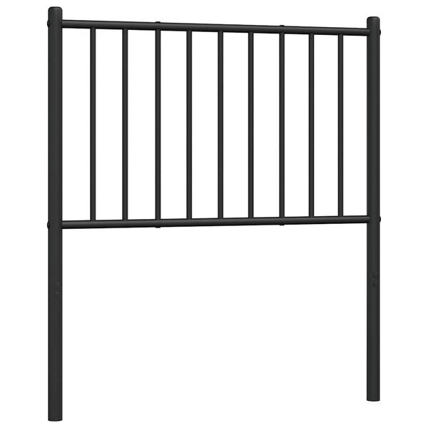 vidaXL Metal Replace Headboard Black 75 cm
