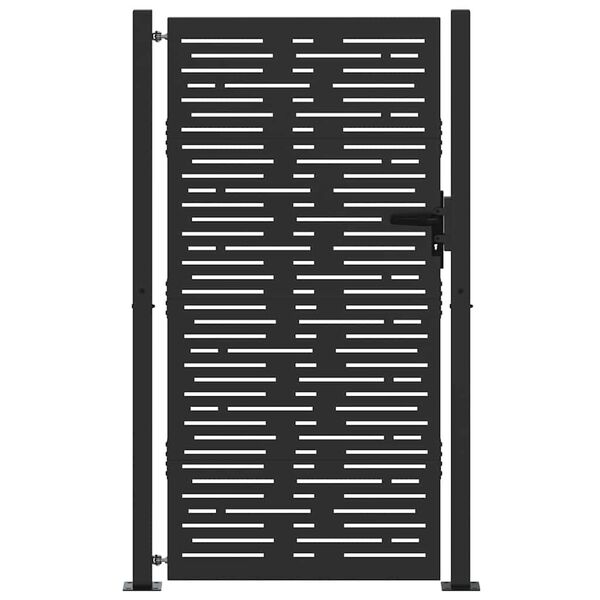 vidaXL Garden Gate 100x200 cm Corten Steel Square Design