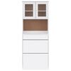 vidaXL Highboard ALTA White 77x35x188cm Solid Wood Pine