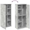 vidaXL Bathroom Cabinet with Roll Holder Concrete Grey 39x22x90 cm