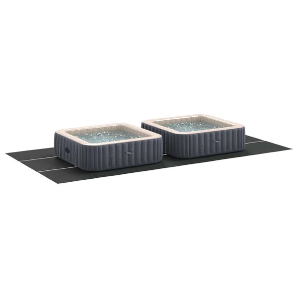 vidaXL Pool Ground Sheet Black 750 x 372 x 0.1 cm Non-woven Fabric