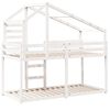 vidaXL Bunk Bed without Mattress White 90x200 cm Solid Wood Pine