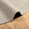 vidaXL Rug ZIZUR Cream &Oslash; 160 cm Jute Look Indoor and Outdoor