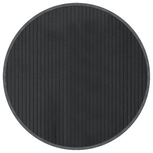 vidaXL Rug Round Grey60 cm Bamboo