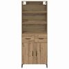 vidaXL Highboard Artisan Oak 69.5 x 34 x 180 cm Engineered Wood