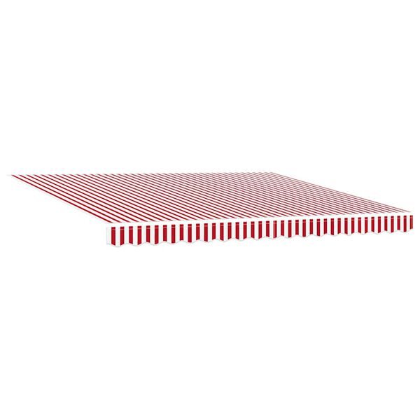 vidaXL Awning Red and White 400 x 300 x 165 cm Polyester and Aluminium