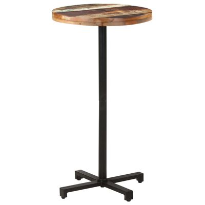 vidaXL Bistro Table Round Ø60x110 cm Solid Reclaimed Wood