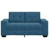 vidaXL Sofa Blue 160 x 80 x 82 cm Poly velvet
