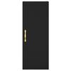 vidaXL Wall Mounted Cabinet Black 34.5x34x90 cm