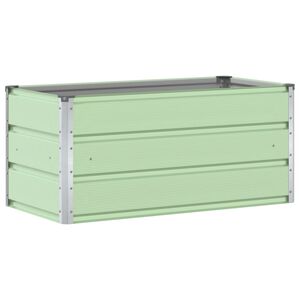 vidaXL Planter Pastel Green 100 x 50 x 45 cm Galvanised Steel