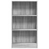 vidaXL Bookcase Grey Sonoma 60x24x109 cm Engineered Wood
