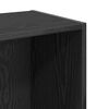 vidaXL Bookshelf Black Oak 40 x 30 x 77 cm Engineered Wood