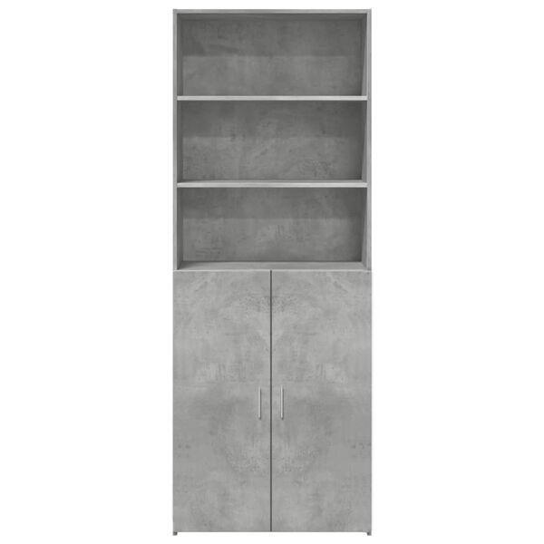vidaXL Highboard Concrete Grey 70x42.5x185 cm Engineered Wood