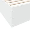 vidaXL Bed Frame without Mattress White 180x200 cm Super King