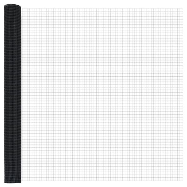 vidaXL Welded Wire Fence Grey 0.4 x 10 m