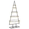 vidaXL Metal Christmas Tree with Stand KUOPIO 90 cm Warm White Steel