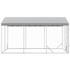 vidaXL Outdoor Dog Kennel with Roof Silver 3x4.5x2.5 m Galvanised Steel