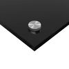vidaXL Kitchen Backsplash Black 120 x 60 x 0.6 cm Tempered Glass
