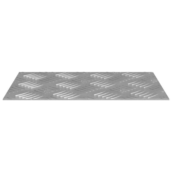 vidaXL Stair Tread Rectangular 4 pcs Silver 30 x 20 cm Aluminium