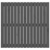 vidaXL Wall Headboard Grey 95.5x3x90 cm Solid Wood Pine