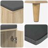 vidaXL Hall Bench with Cushion with Storage Sonoma Oak 60 x 38 x 46 cm
