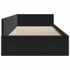 vidaXL Corner Bed Frame with Headboard Black 100 cm x 200 cm Velvet