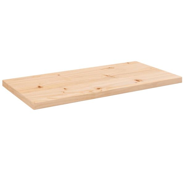 vidaXL Table Top 80x40x2.5 cm Solid Wood Pine Rectangular