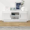 vidaXL TV Cabinet High Gloss White 102x35x45 cm Engineered Wood