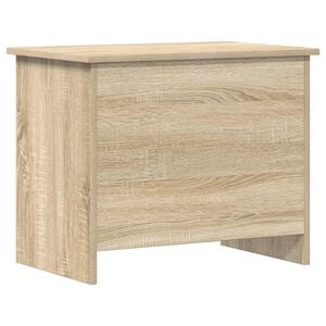 vidaXL Storage Chest Sonoma Oak 60 x 40 x 50 cm Engineered Wood