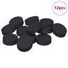 vidaXL Furniture Feet Pads 12 pcs Black &Oslash; 14 x 4 mm EVA