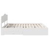 vidaXL Bed Frame with Headboard White 180 x 200 cm Engineered Wood