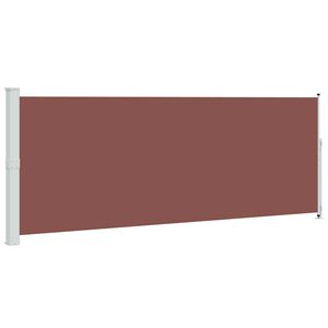 vidaXL Patio Retractable Side Awning 180x500 cm Brown
