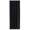vidaXL Blackout Curtains with Rings 2 pcs Black 245 x 140 cm Polyester