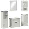 vidaXL Bathroom Furniture Set VIGO 5 pcs Antique White Solid Pine Wood