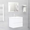 vidaXL Sink Cabinet White 60x38.5x45 cm Engineered Wood