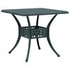 vidaXL Garden Table Green 80x80x75 cm Cast Aluminium