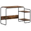 vidaXL Desk with Storage Smoked Oak 131.5 x 50 x 75.5 cm