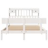 vidaXL Bookcase Bed without Mattress White 140x190 cm Solid Wood Pine